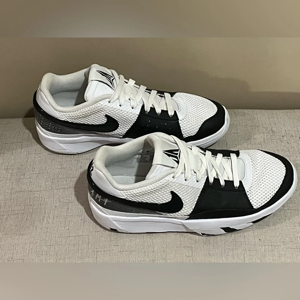 Nike JA 1 GS Scratch 2.0 Black & White Athletic Sneakers, 6.5